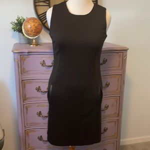 BCBG Maxazria Leather Lined Moto Dress
